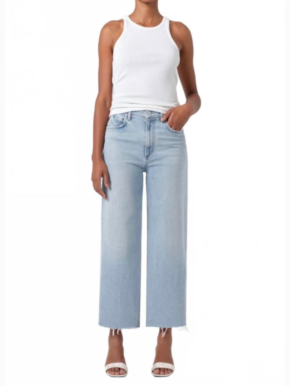 NWT AGOLDE Ren High Rise Wide Leg jeans in Bean size 29